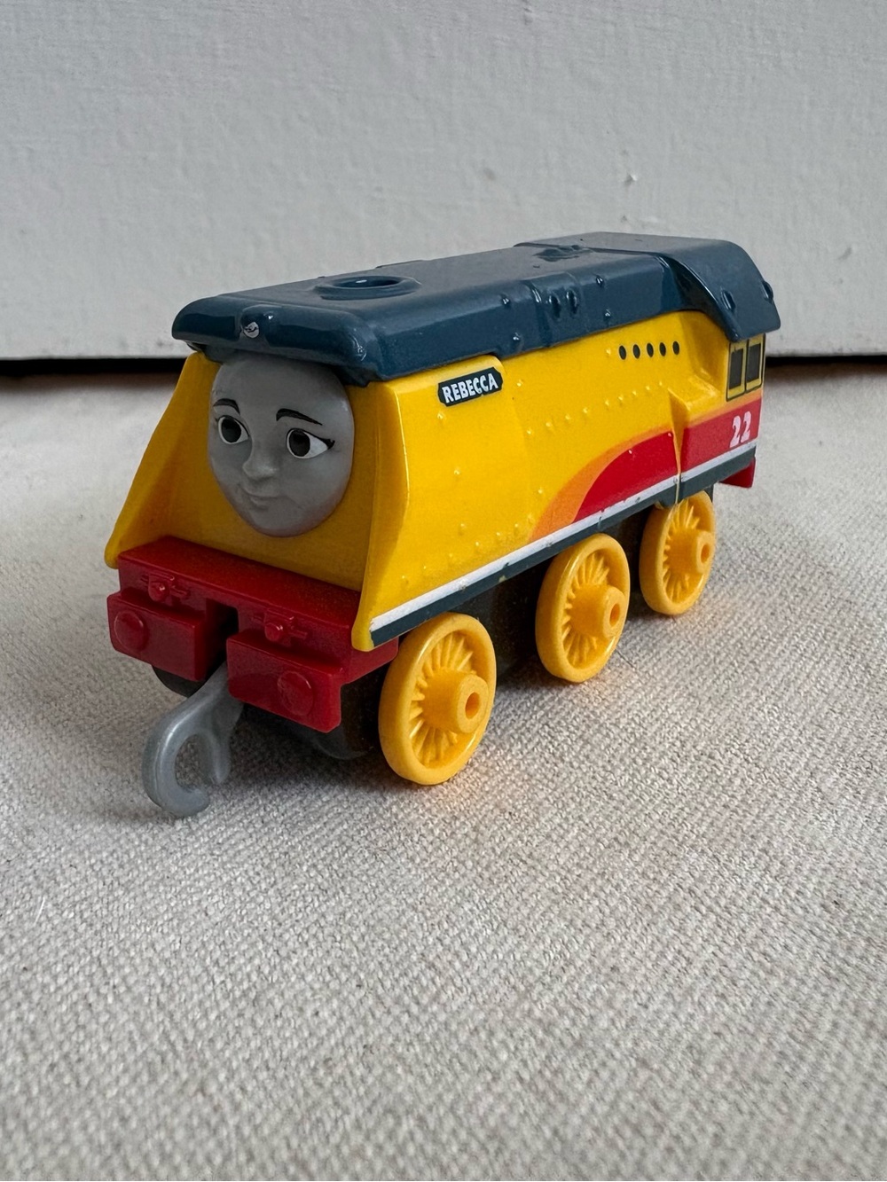 Mattel Thomas & Friends Rebecca Train Engine 2018 Yellow Gray Red